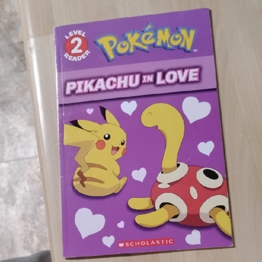 Scholastic Pokémon Pikachu in Love Book - Purple Cover
